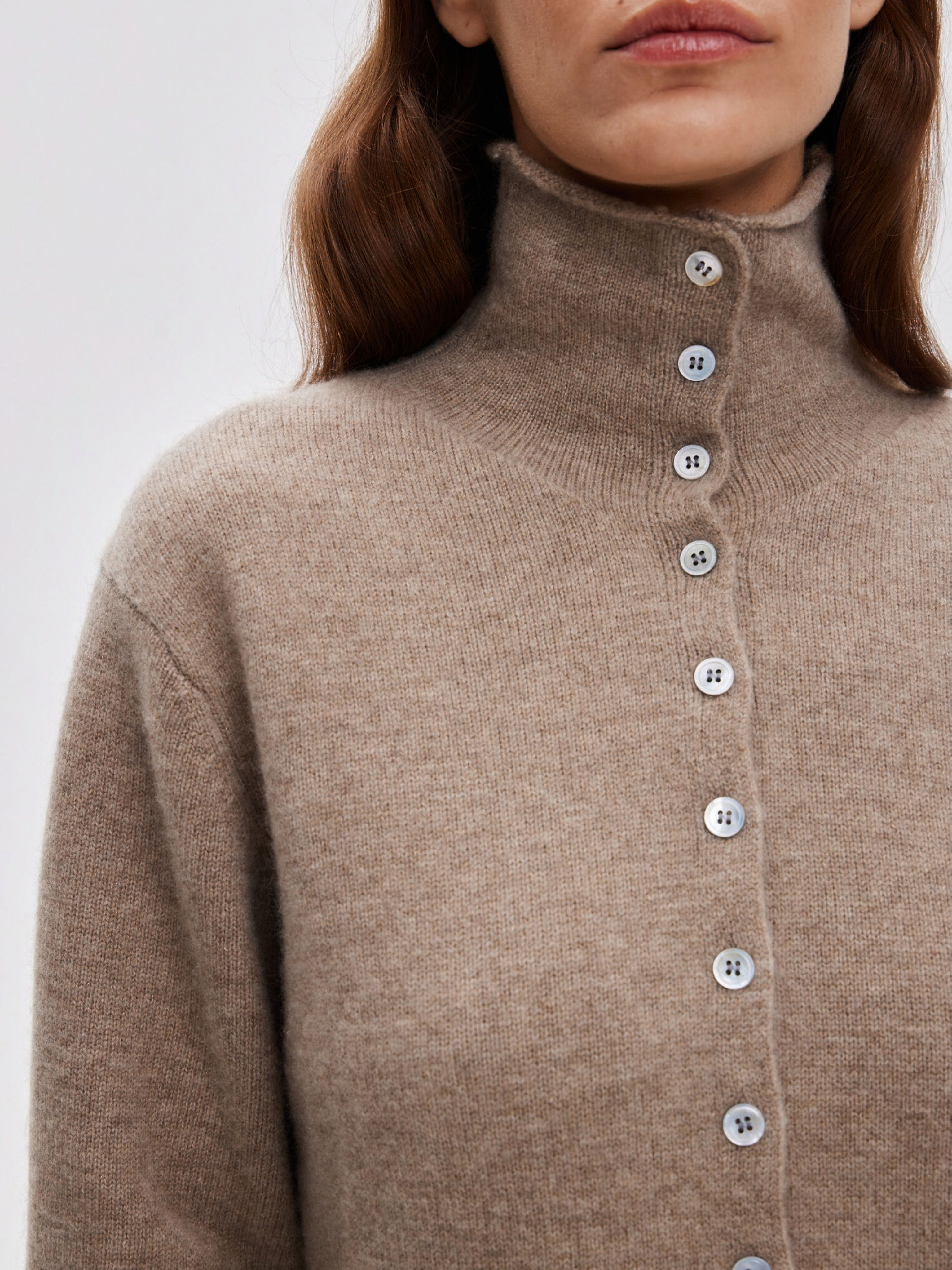 КАРДИГАН С ВОРОТНИКОМ BROWN ELEGANCE