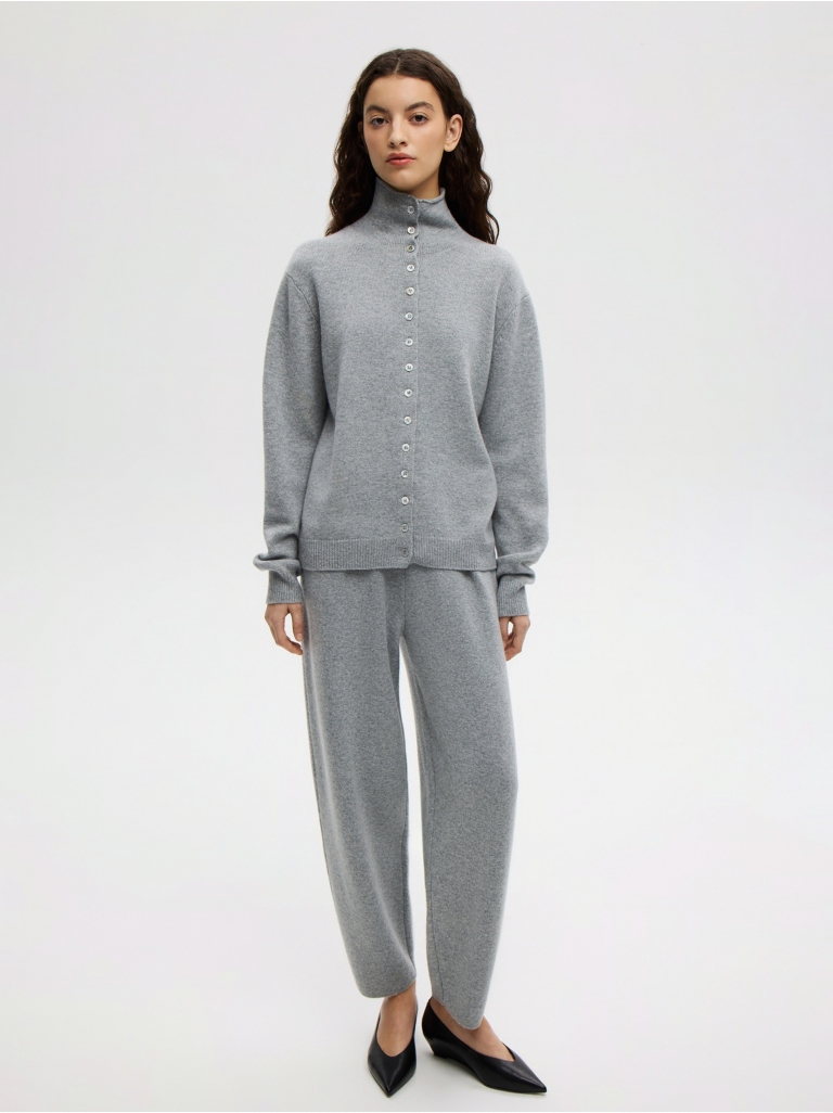 КАРДИГАН С ВОРОТНИКОМ CLOUD GRAY 