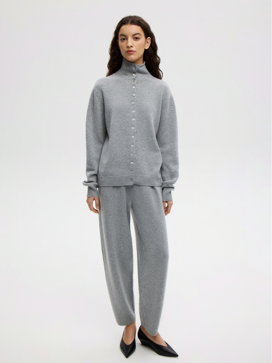 КАРДИГАН С ВОРОТНИКОМ CLOUD GRAY