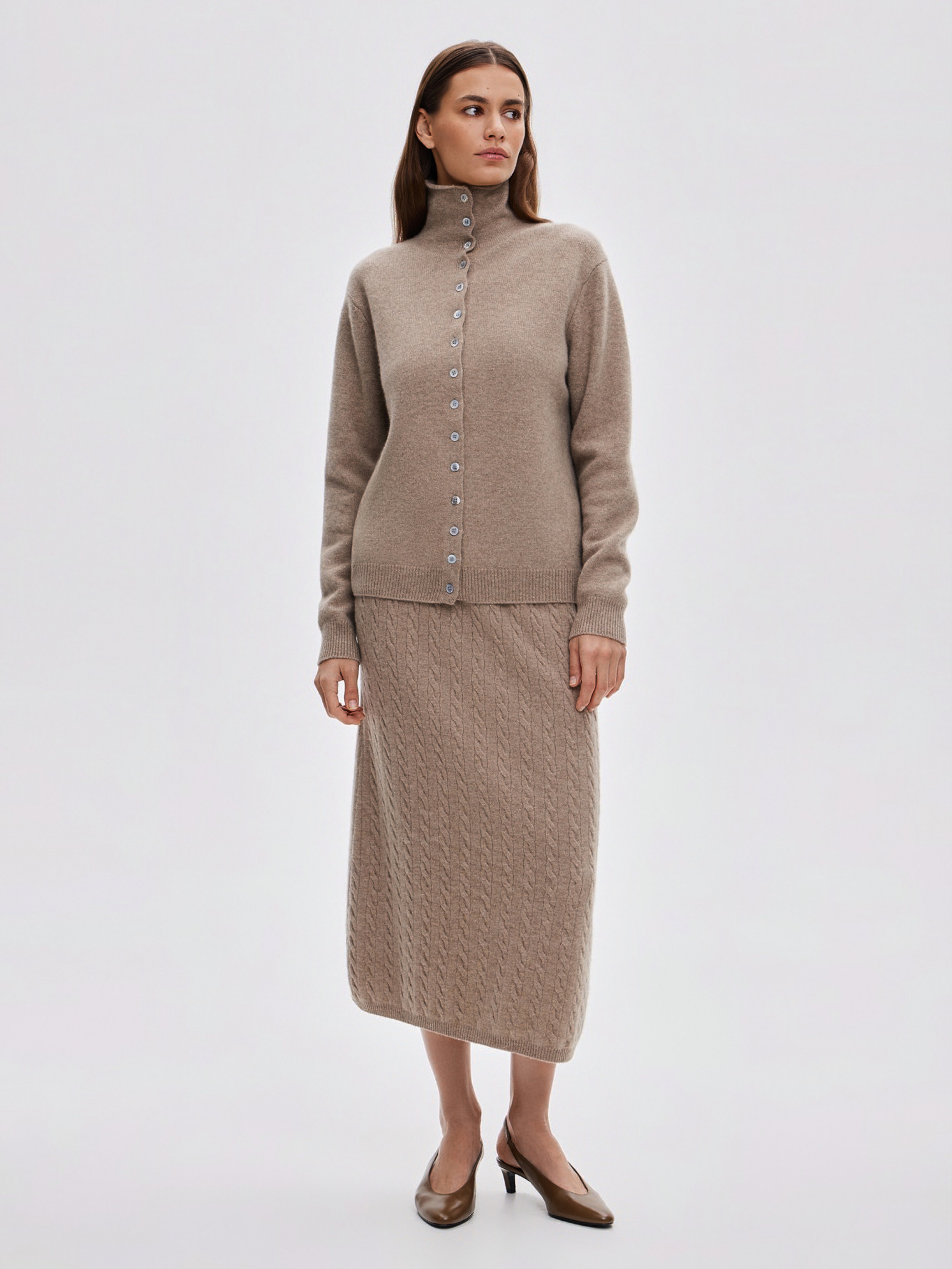 ЮБКА С КОСАМИ BROWN ELEGANCE