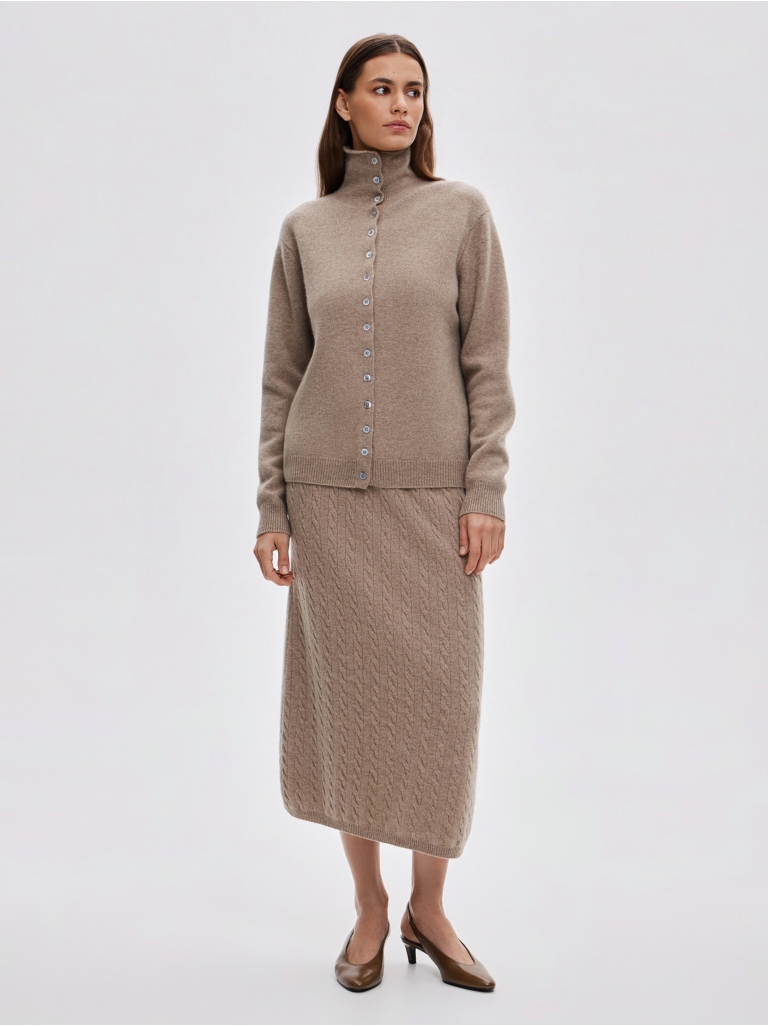 ЮБКА С КОСАМИ BROWN ELEGANCE