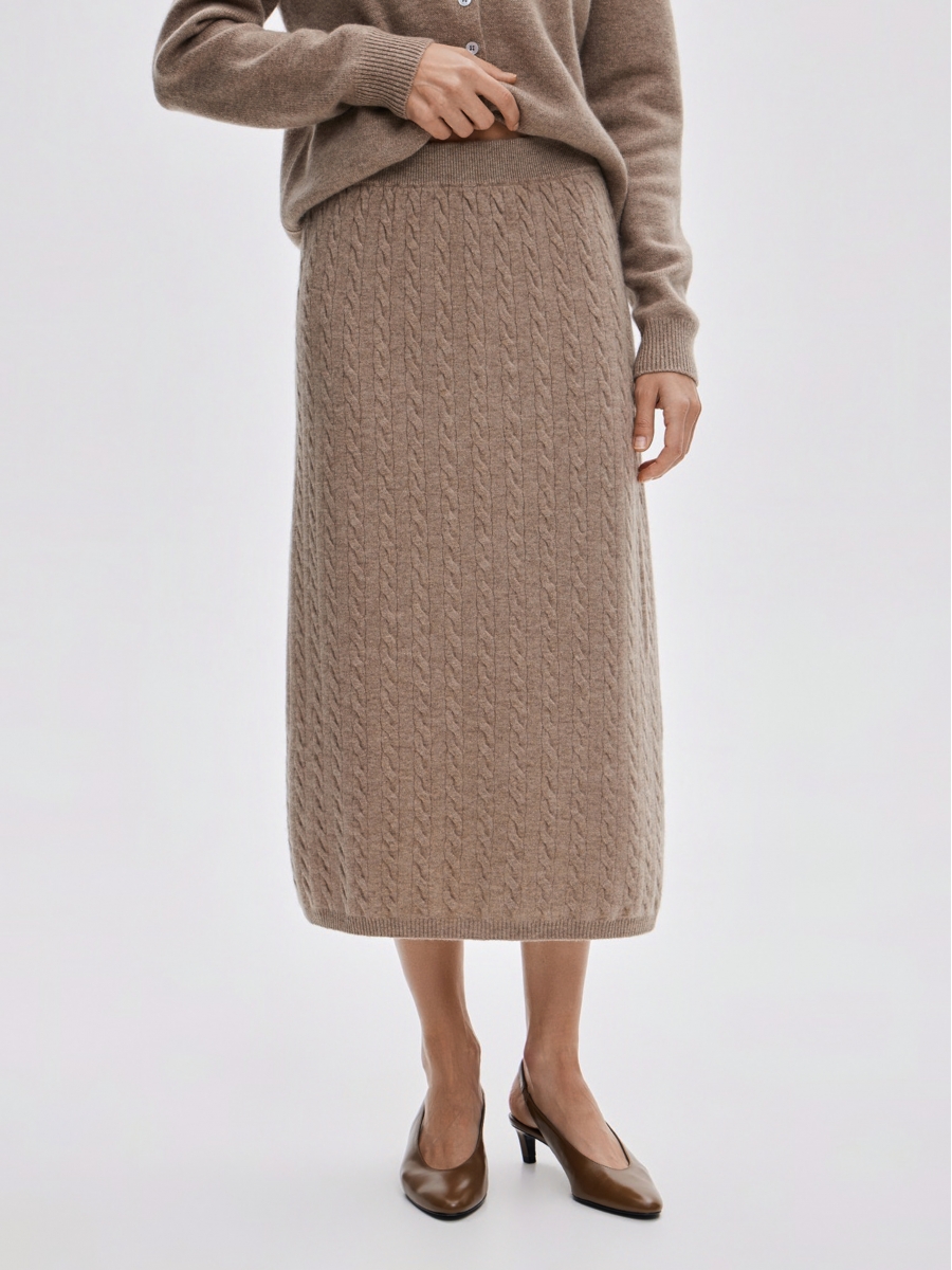 ЮБКА С КОСАМИ BROWN ELEGANCE