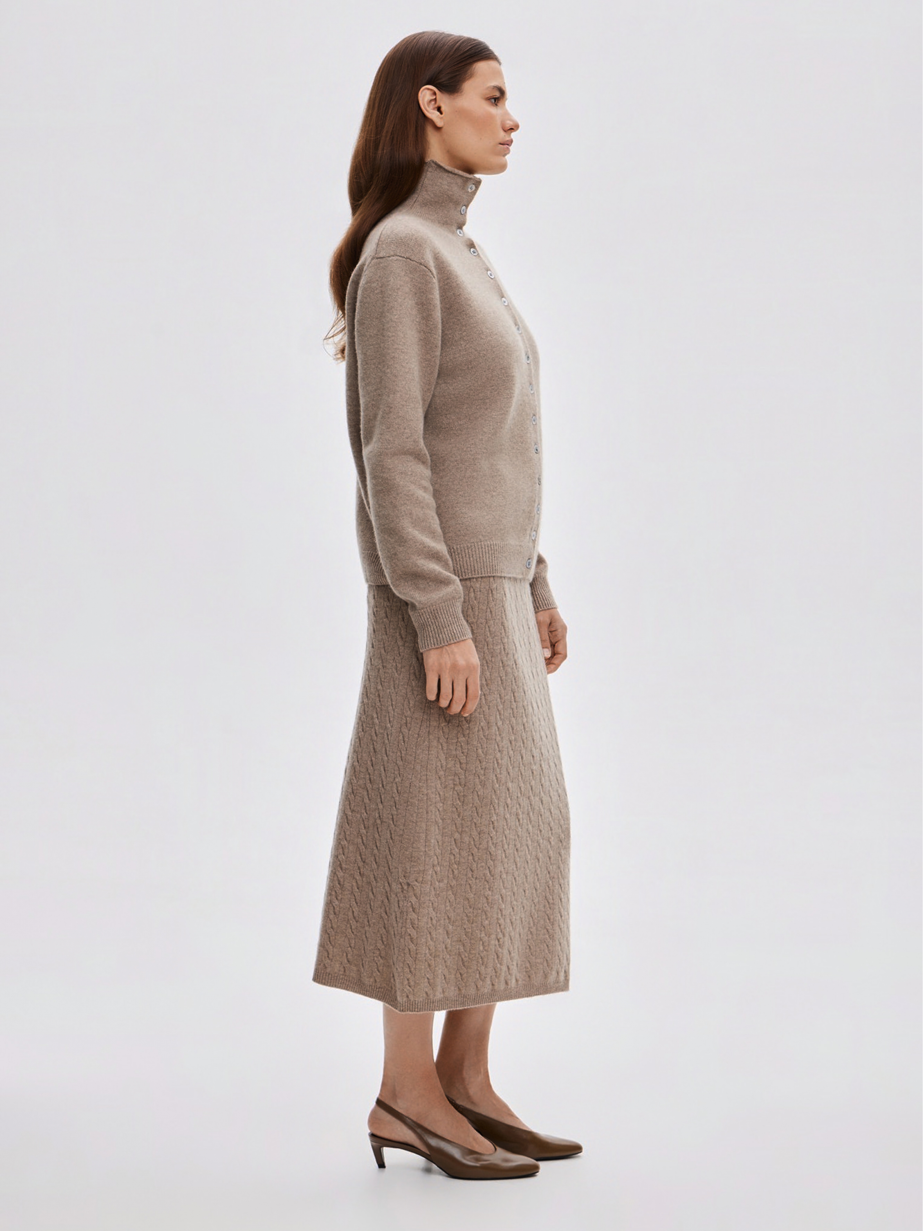 ЮБКА С КОСАМИ BROWN ELEGANCE