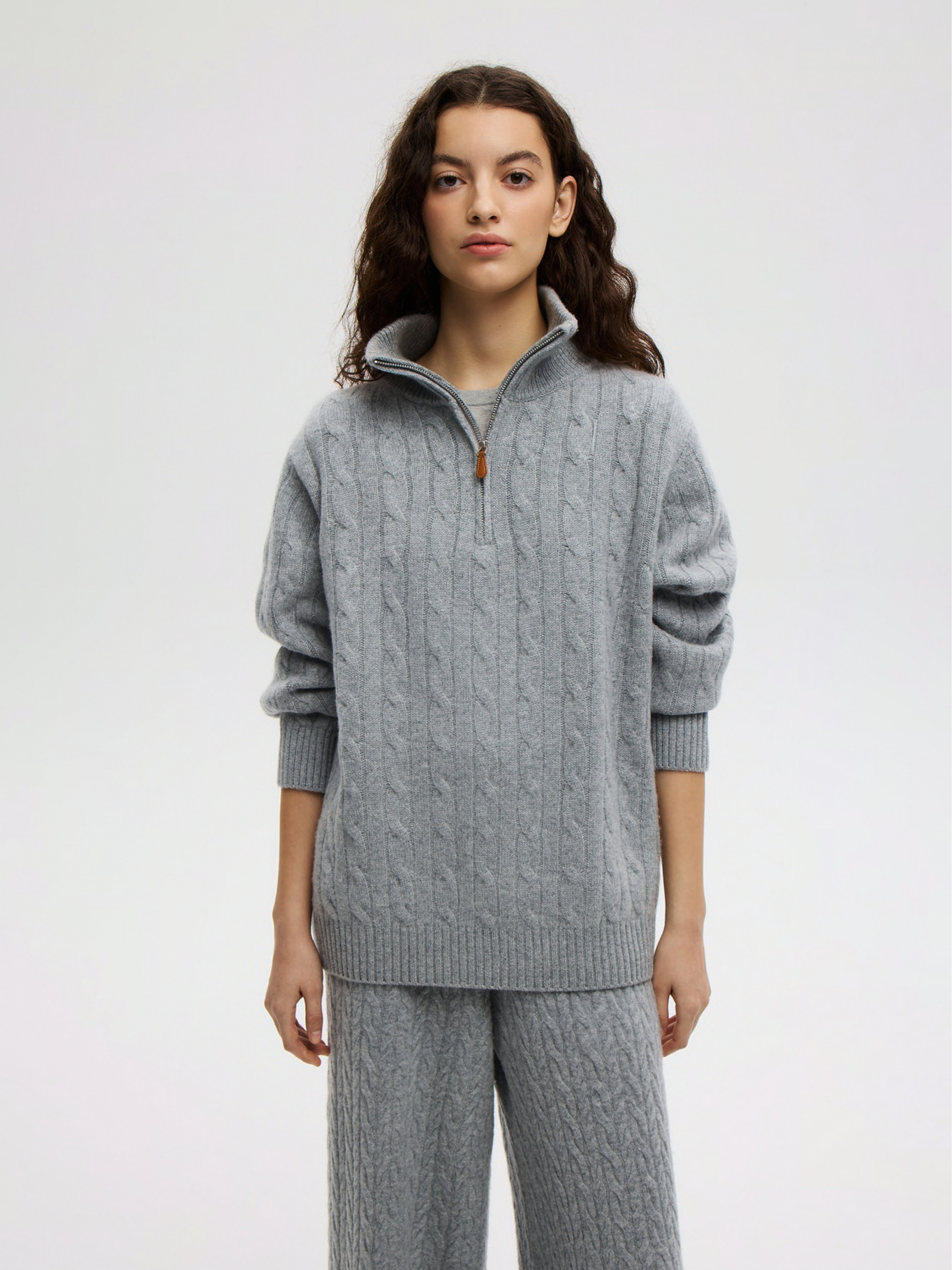 ДЖЕМПЕР С МОЛНИЕЙ CLOUD GRAY