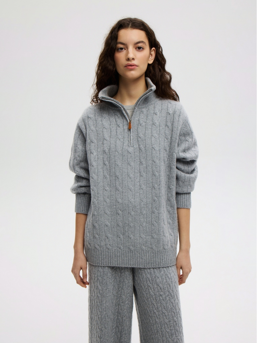 ДЖЕМПЕР С МОЛНИЕЙ CLOUD GRAY