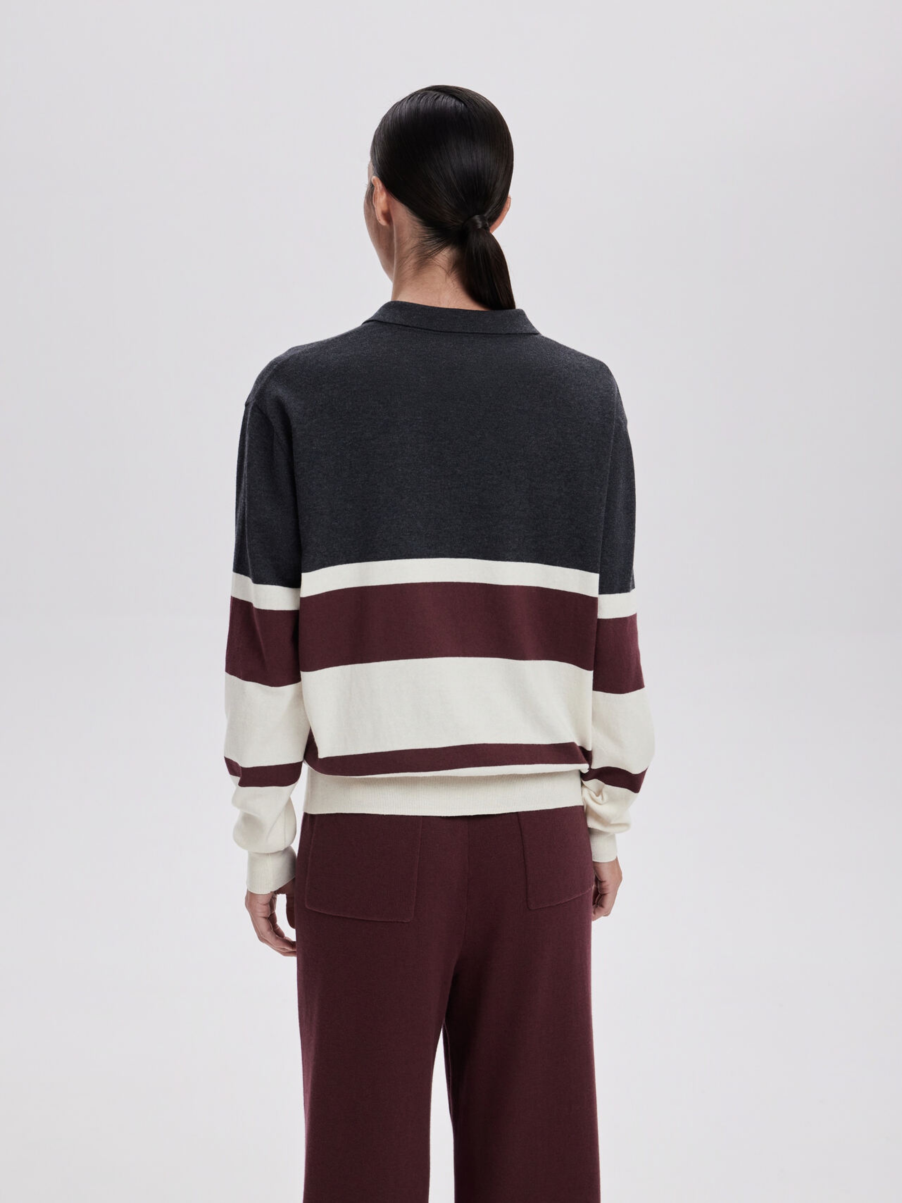 CHERRY STRIPES POLO JUMPER
