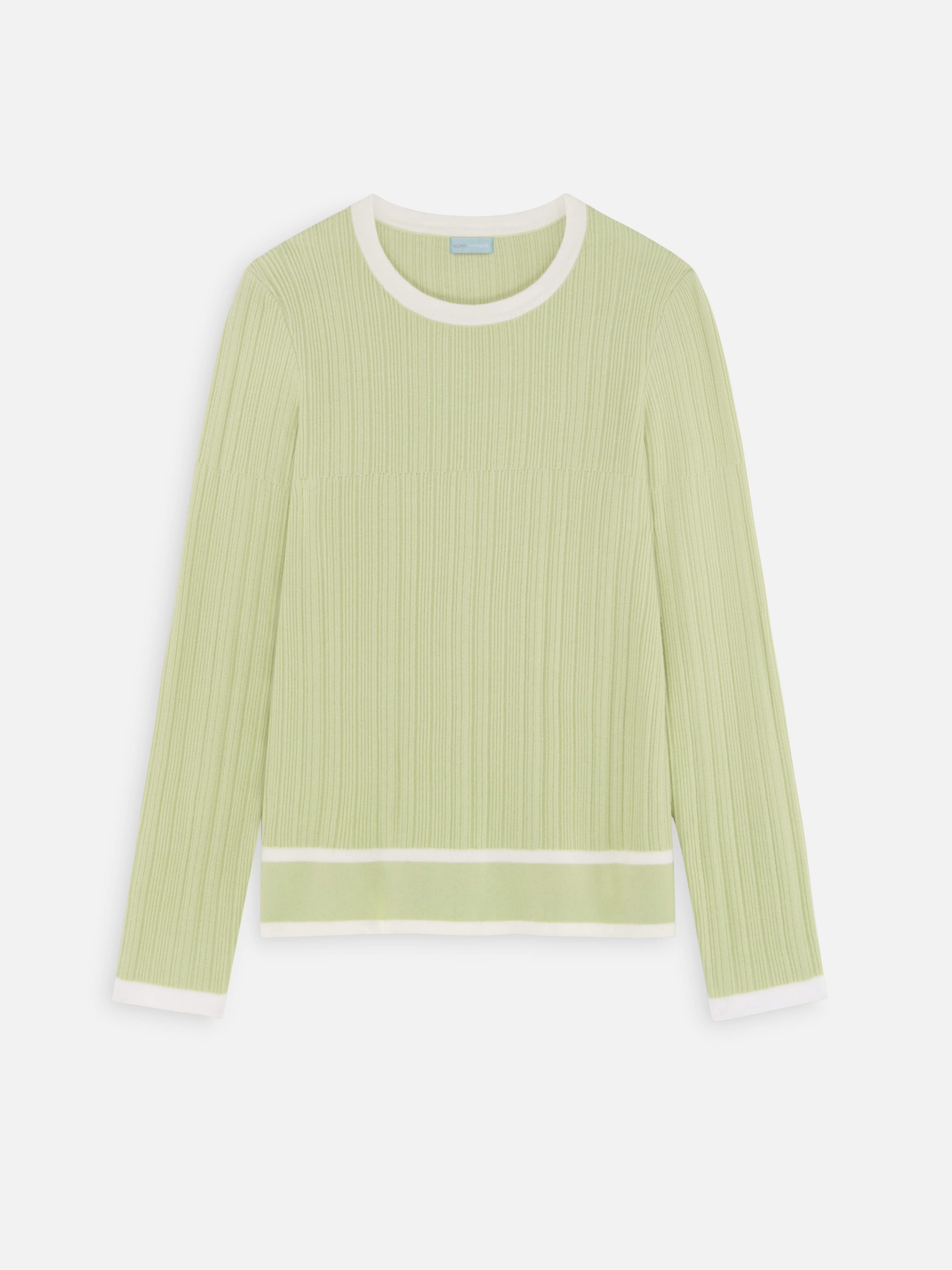 SWEATER 20 RIBBED VISCOSE GREEN