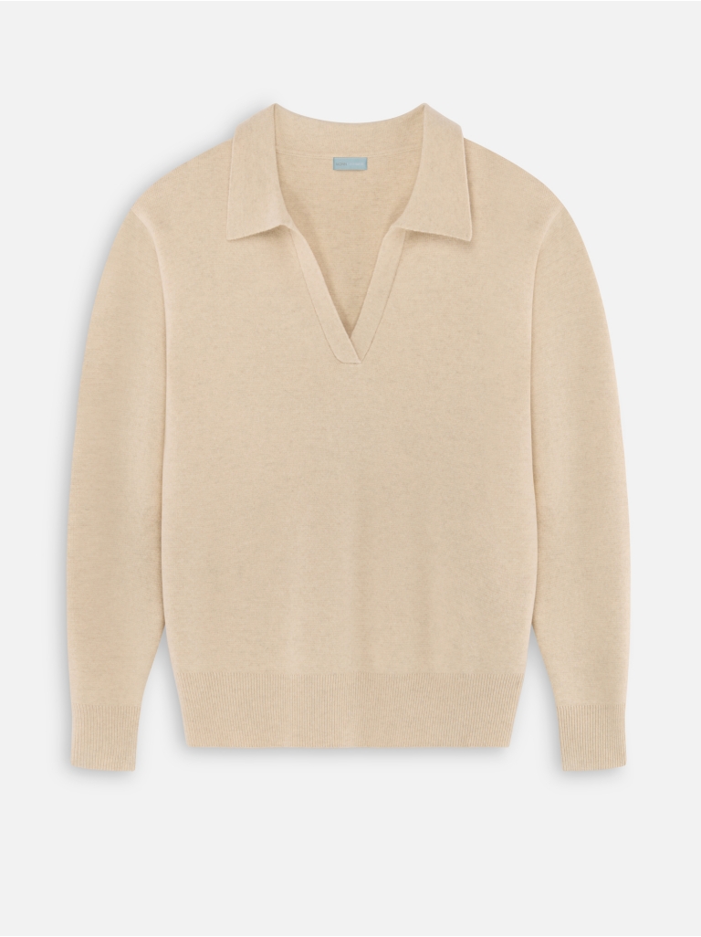 POLO SWEATER 2 CASHMERE BEIGE