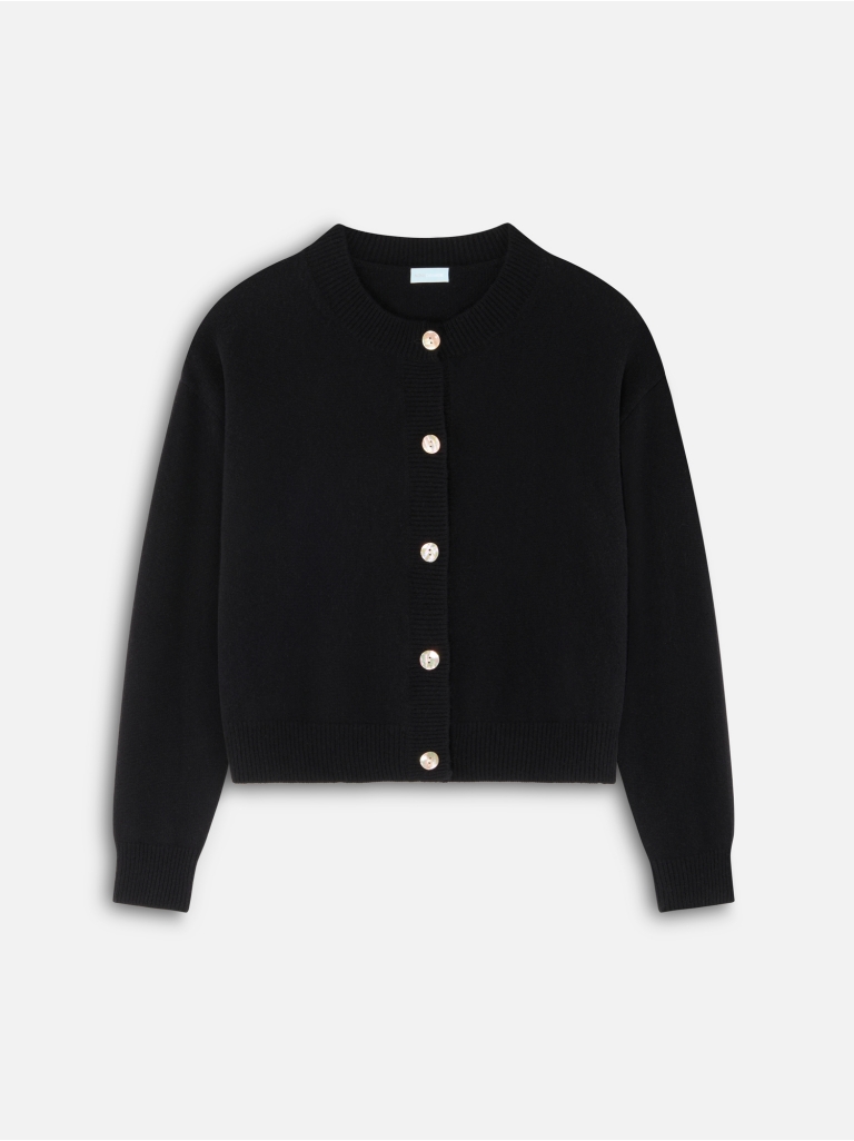 CARDIGAN 4 CASHMERE BLACK