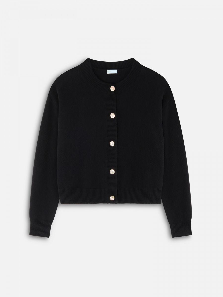 КАРДИГАН 4 КАШЕМИР ЧЕРНЫЙ