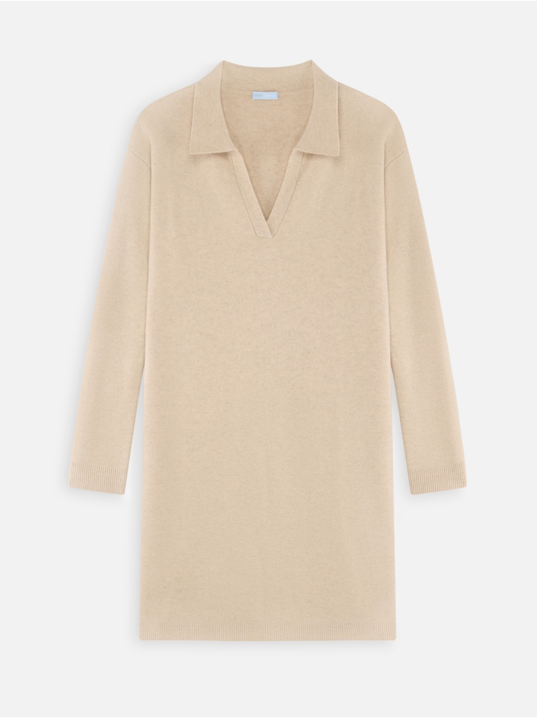 POLO DRESS 1 CASHMERE BEIGE MIDI