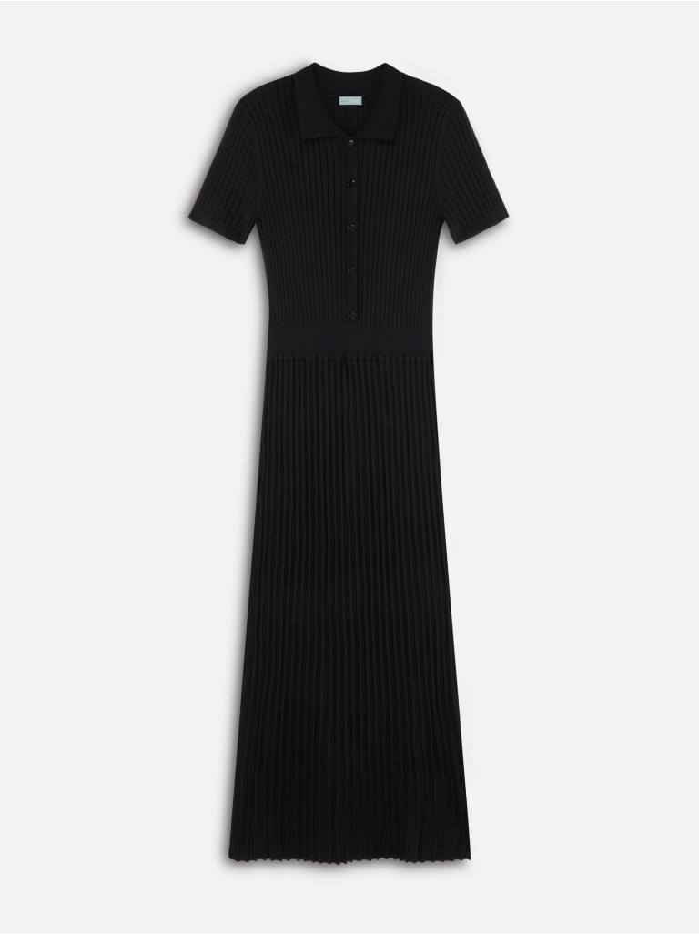 POLO DRESS 3 SILK BLACK