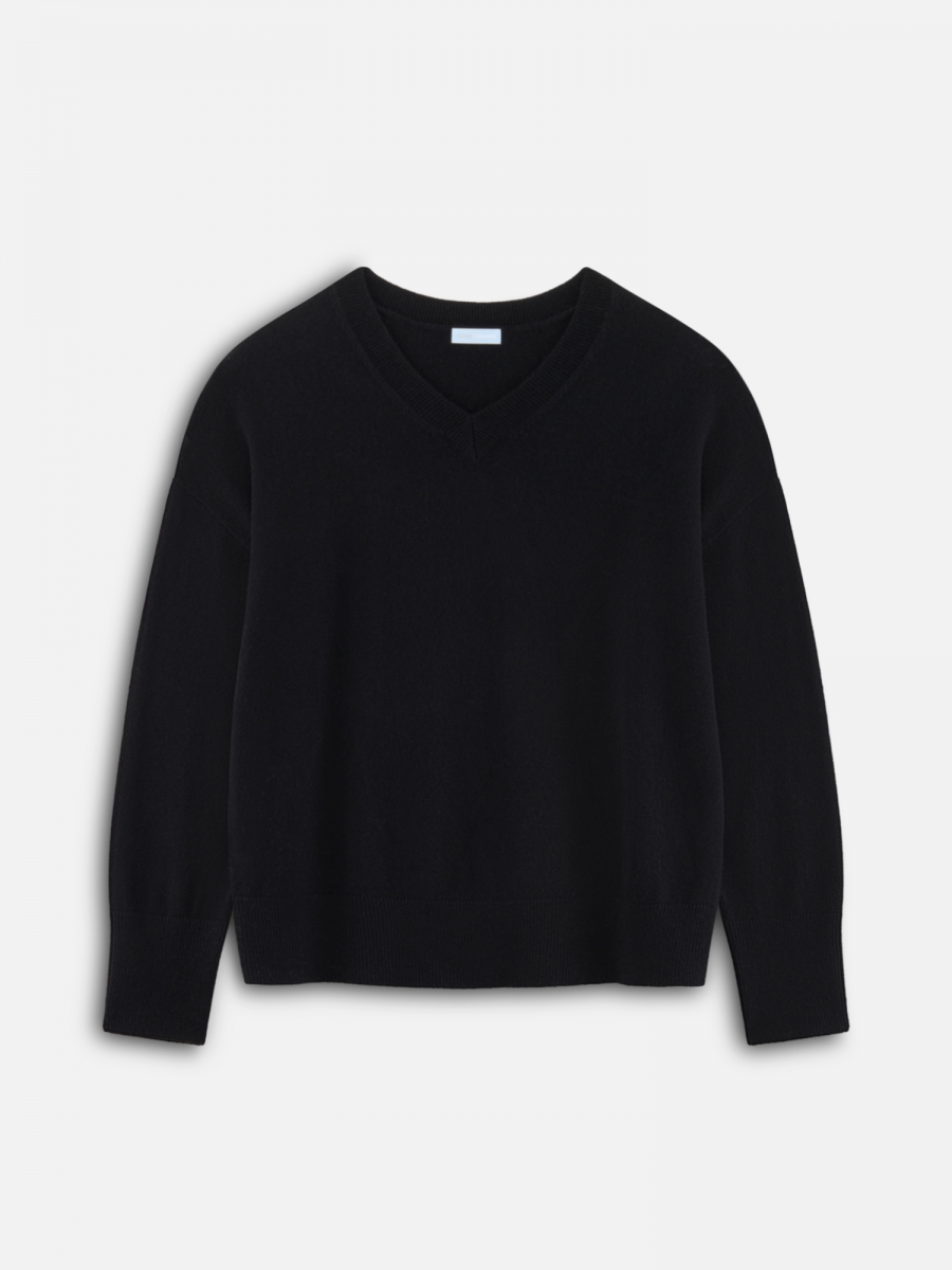 ПУЛОВЕР 1 КАШЕМИР ЧЕРНЫЙ