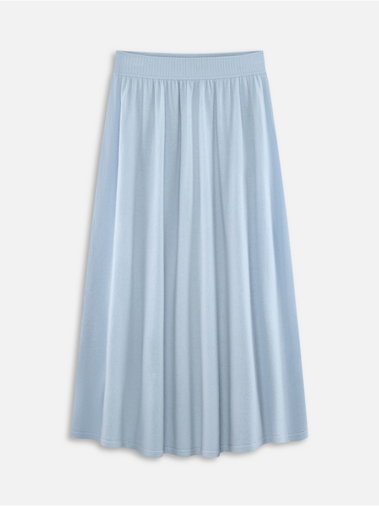 ЮБКА 1 ШЕРСТЬ-КАШЕМИР ГОЛУБАЯ
