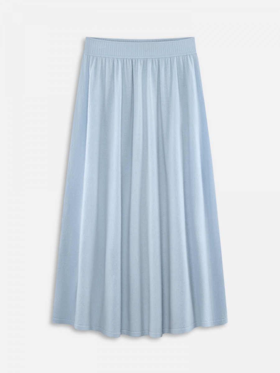 ЮБКА 1 ШЕРСТЬ-КАШЕМИР ГОЛУБАЯ