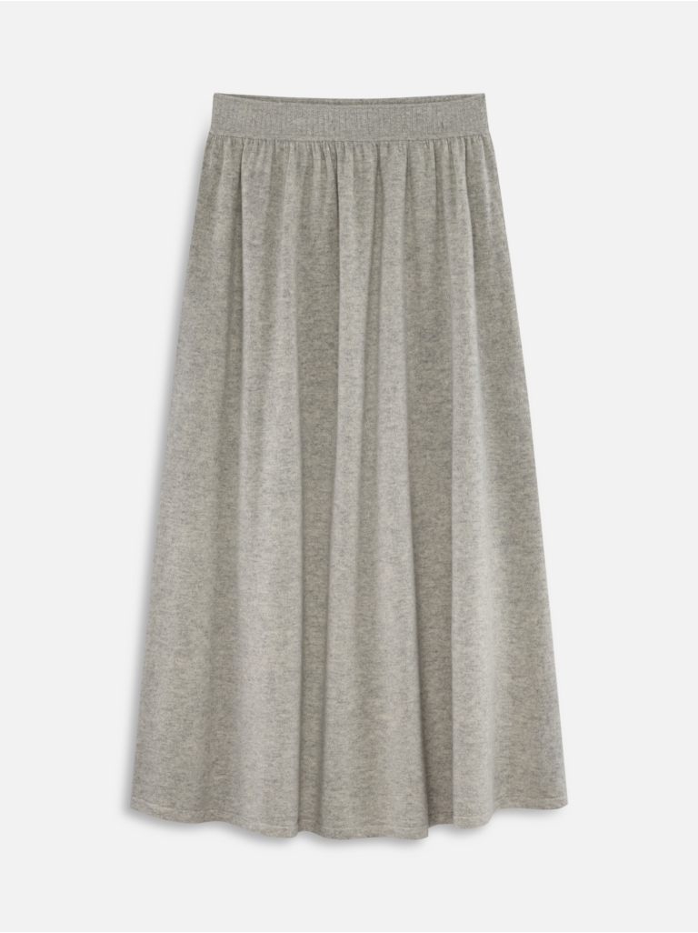 SKIRT 7 WOOL-CASHMERE GREY