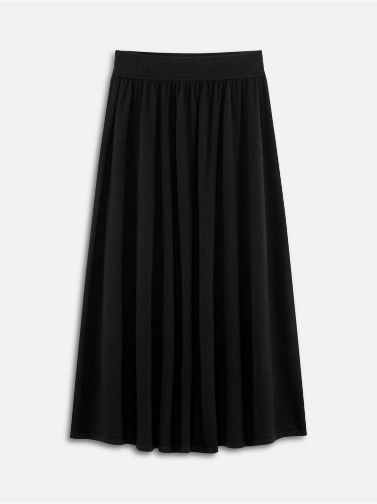 SKIRT 8 WOOL-CASHMERE BLACK
