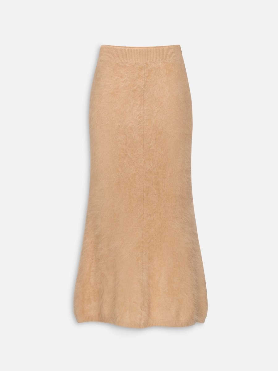 ЮБКА 9 ВЫЧЕСАННЫЙ КАШЕМИР КАРАМЕЛЬНАЯ