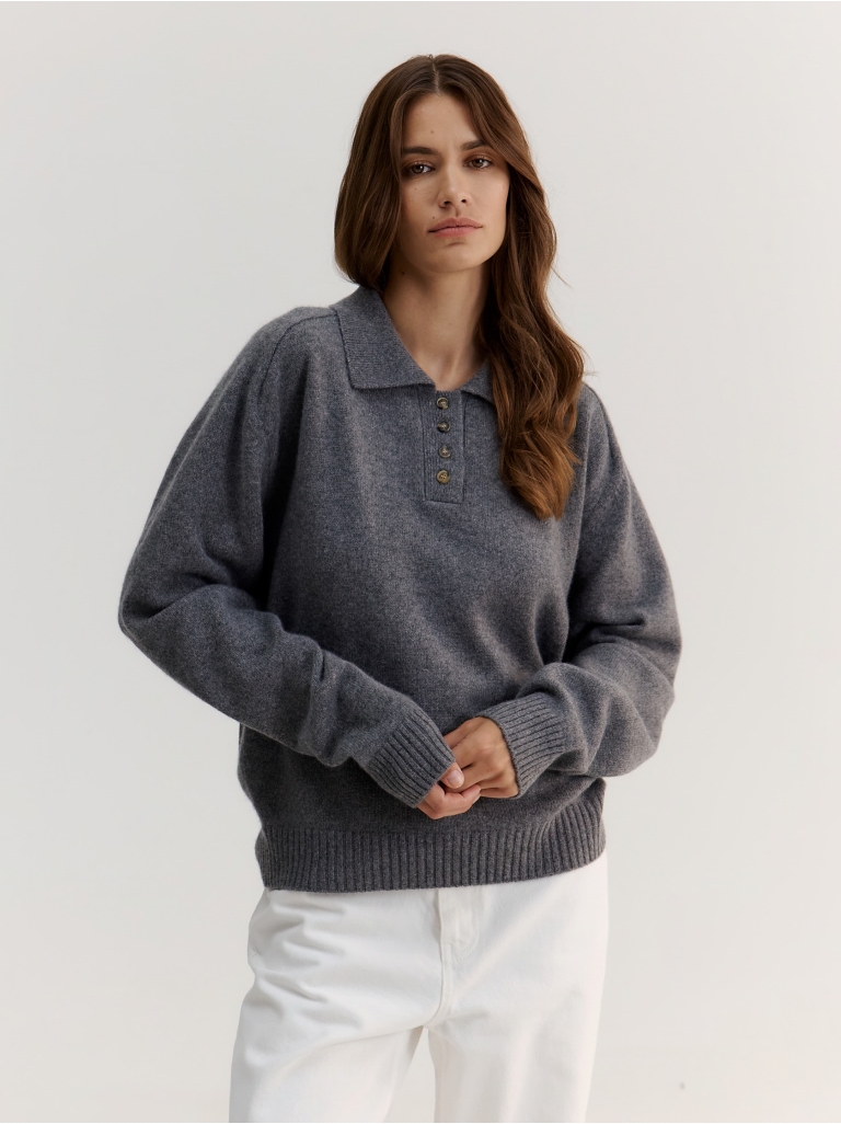 GRAPHITE POLO JUMPER GRAPHITE POLO JUMPER