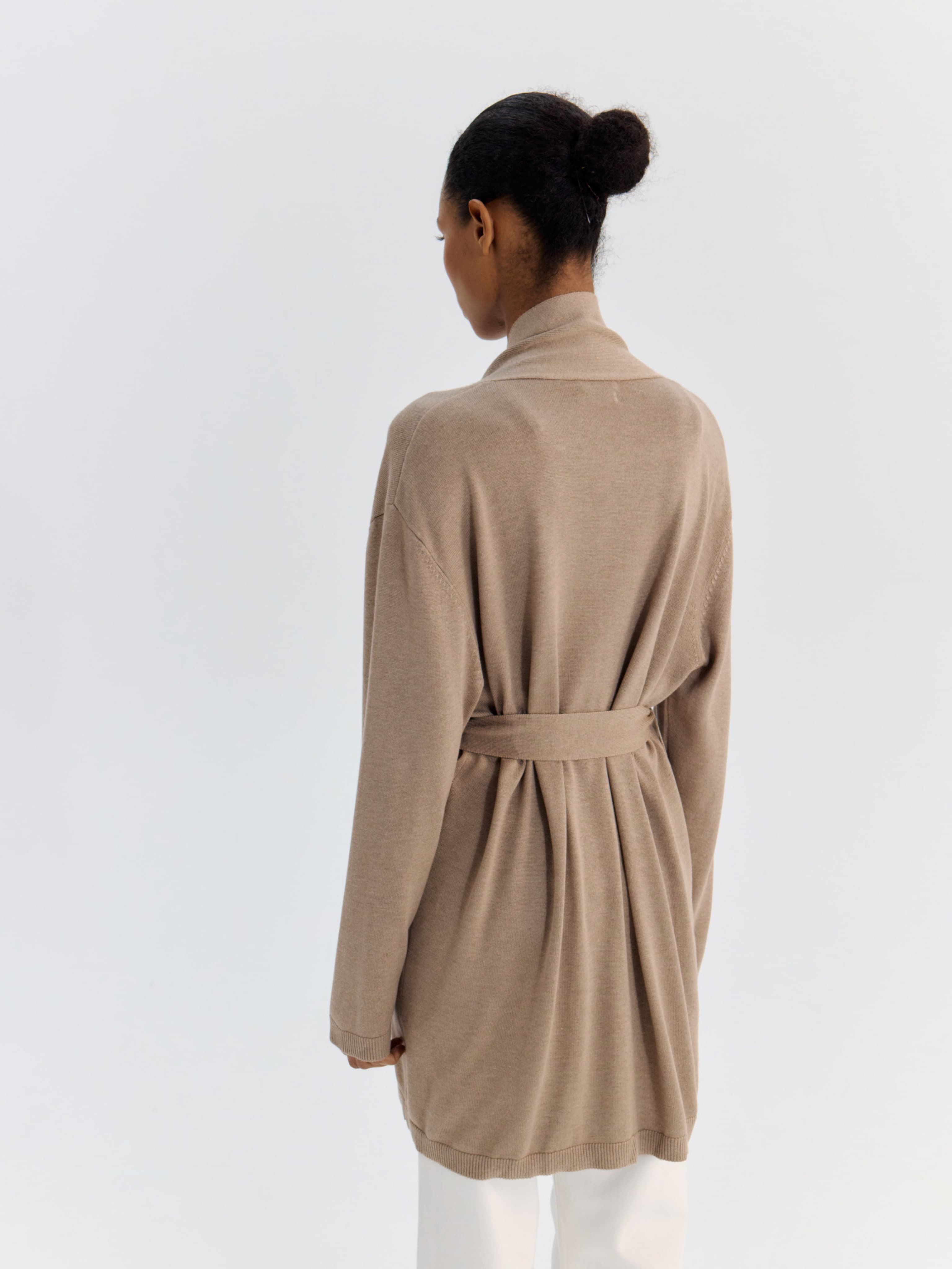 КАРДИГАН-КИМОНО С ПОЯСОМ BRULEE