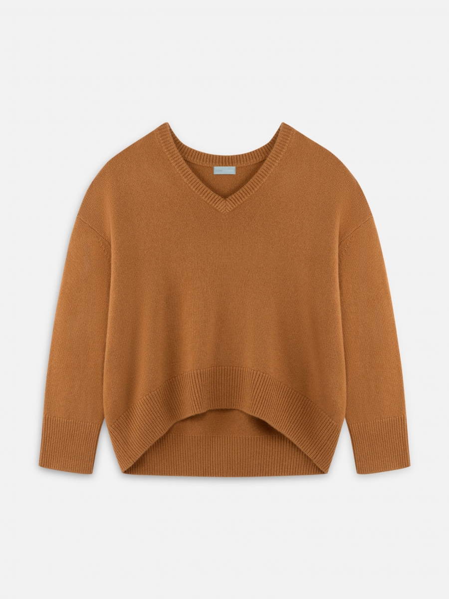 ПУЛОВЕР 4 КАШЕМИР КАРАМЕЛЬНЫЙ