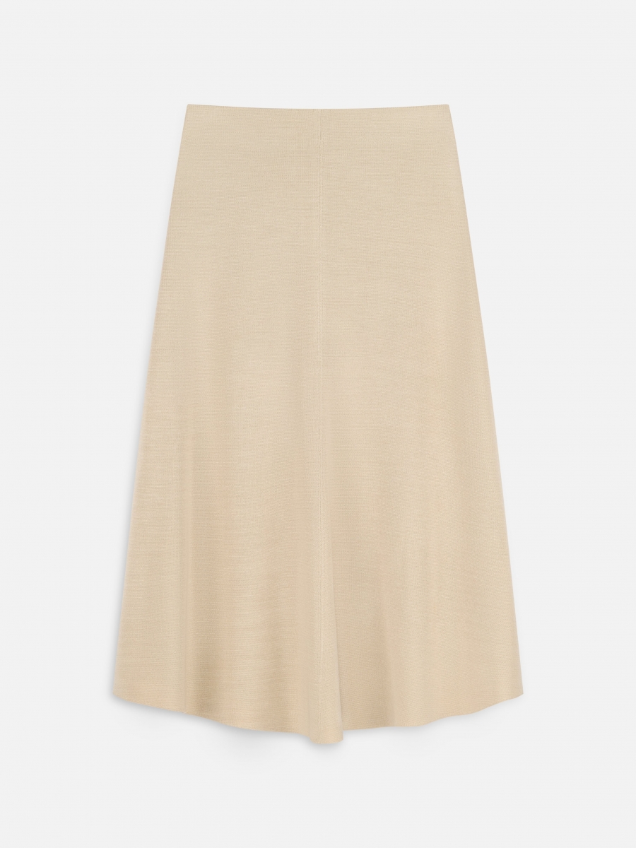 ЮБКА 3 ШЕЛК СЛИВОЧНАЯ