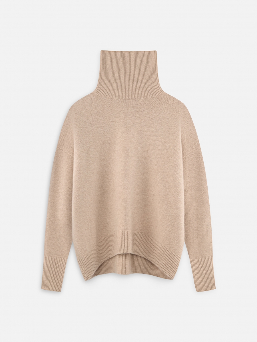 СВИТЕР 7 КАШЕМИР КАРАМЕЛЬНО-СЛИВОЧНЫЙ