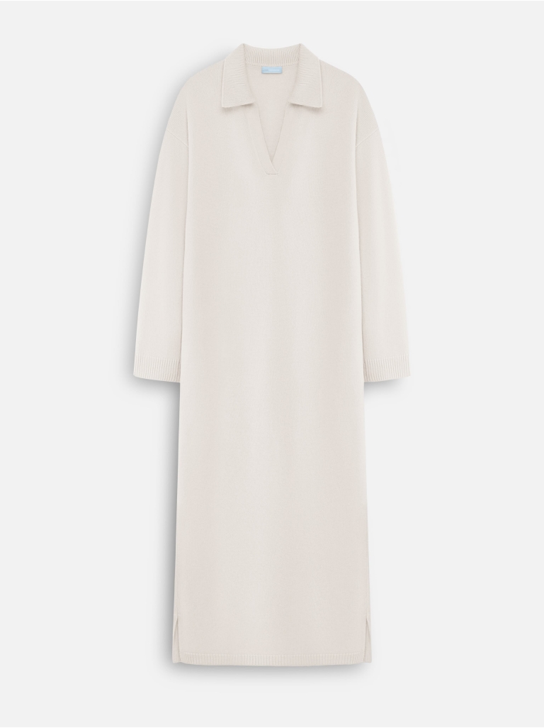 MARSHMALLOW polo dress