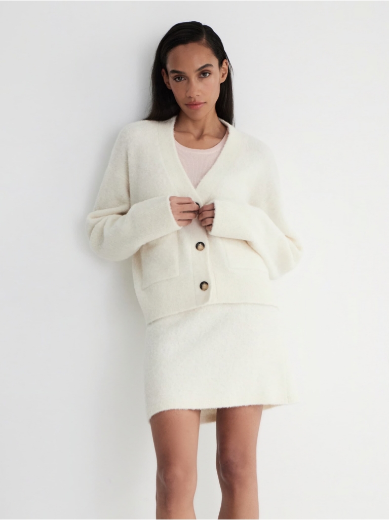 CARDIGAN TEDDY MILKY