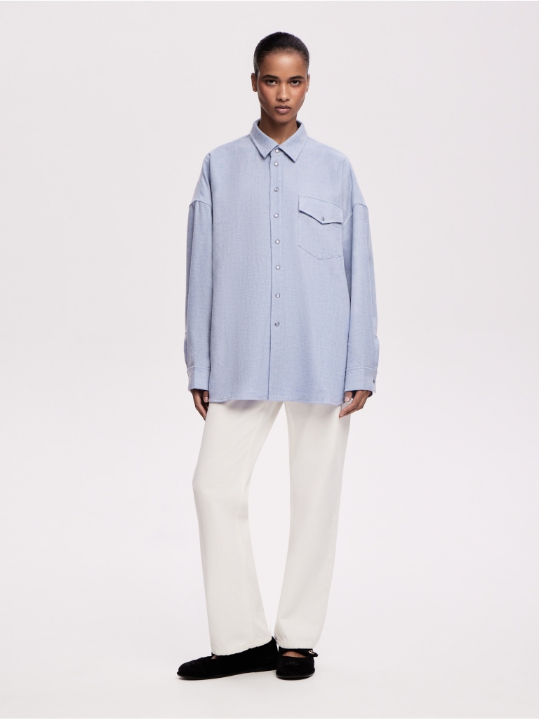 BLUE SKY CASHMERE SHIRT