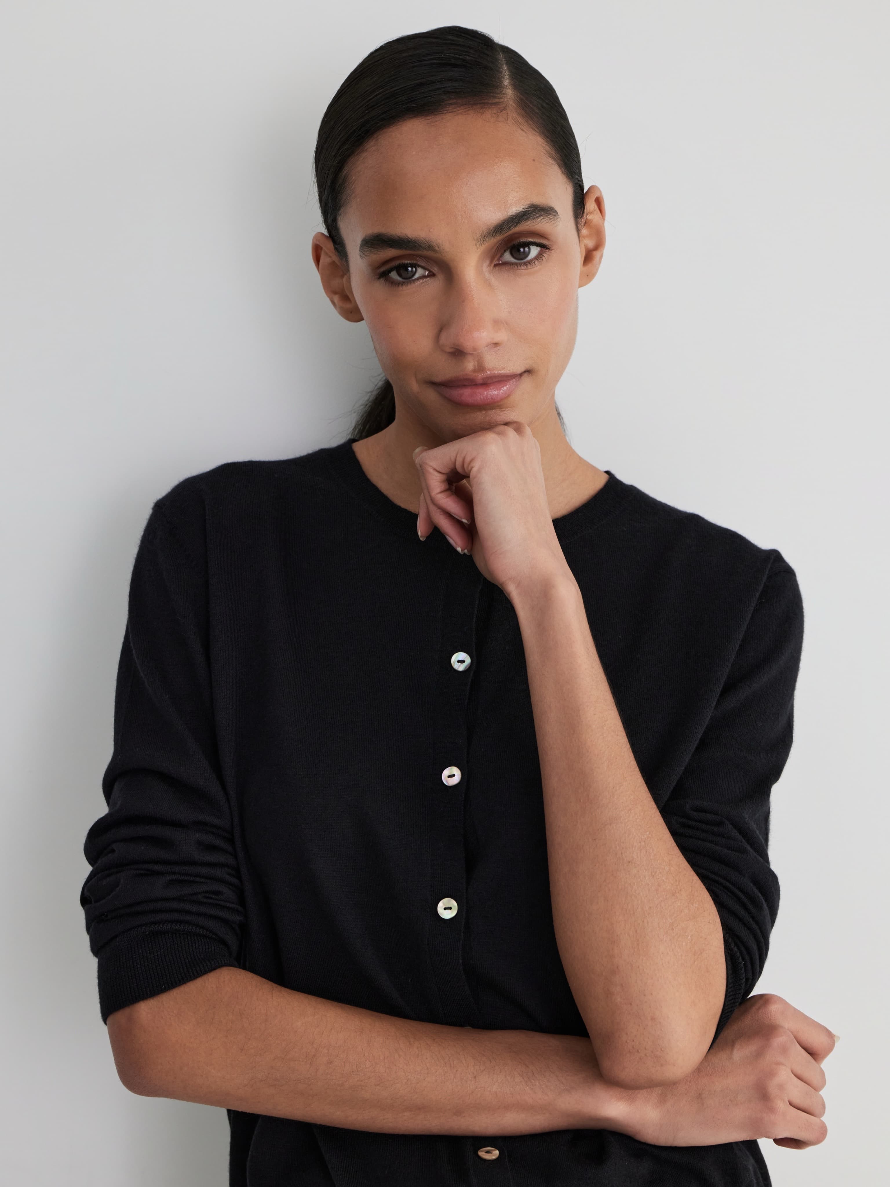 КАРДИГАН BASIC BLACK