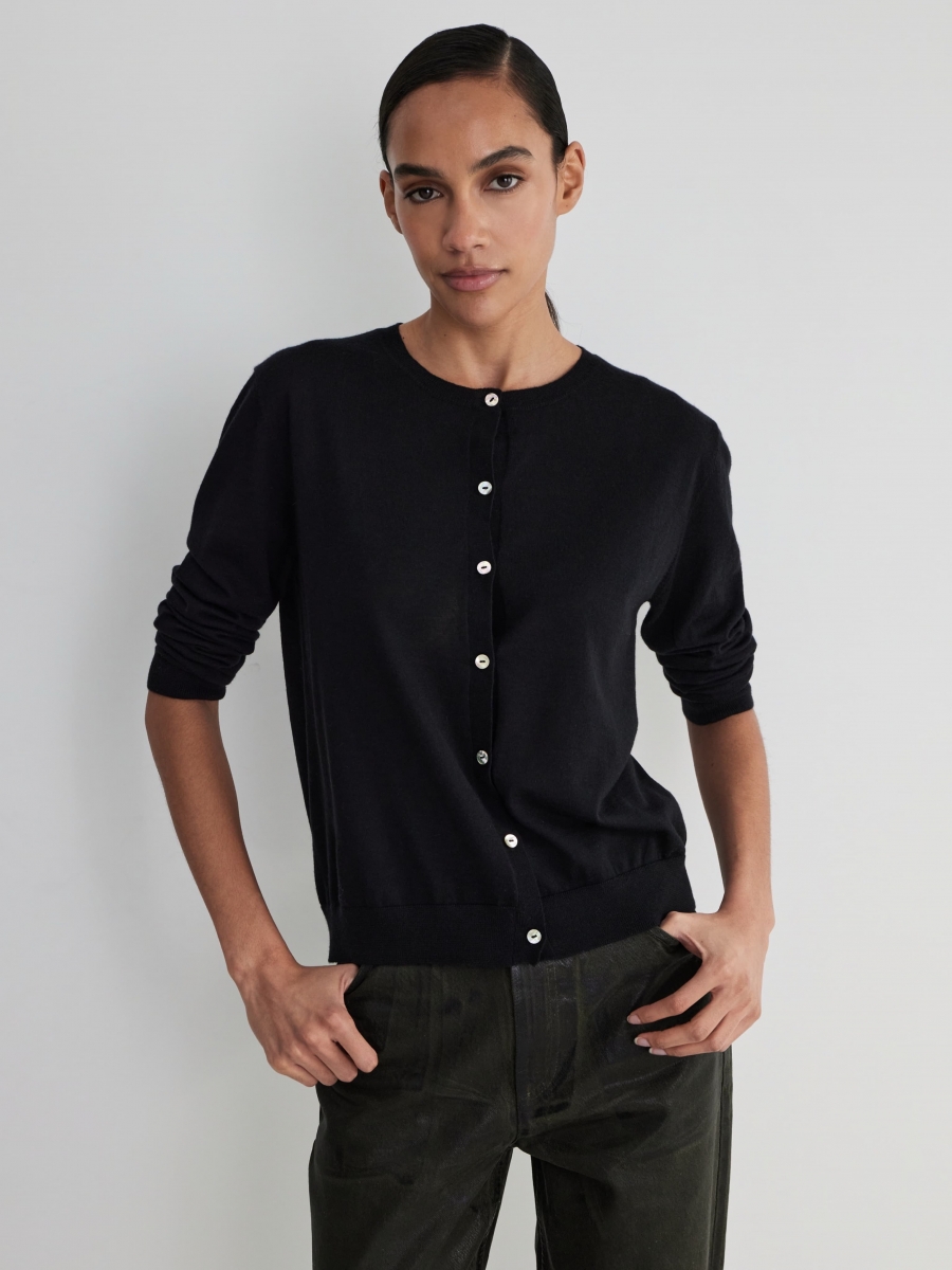 КАРДИГАН BASIC BLACK