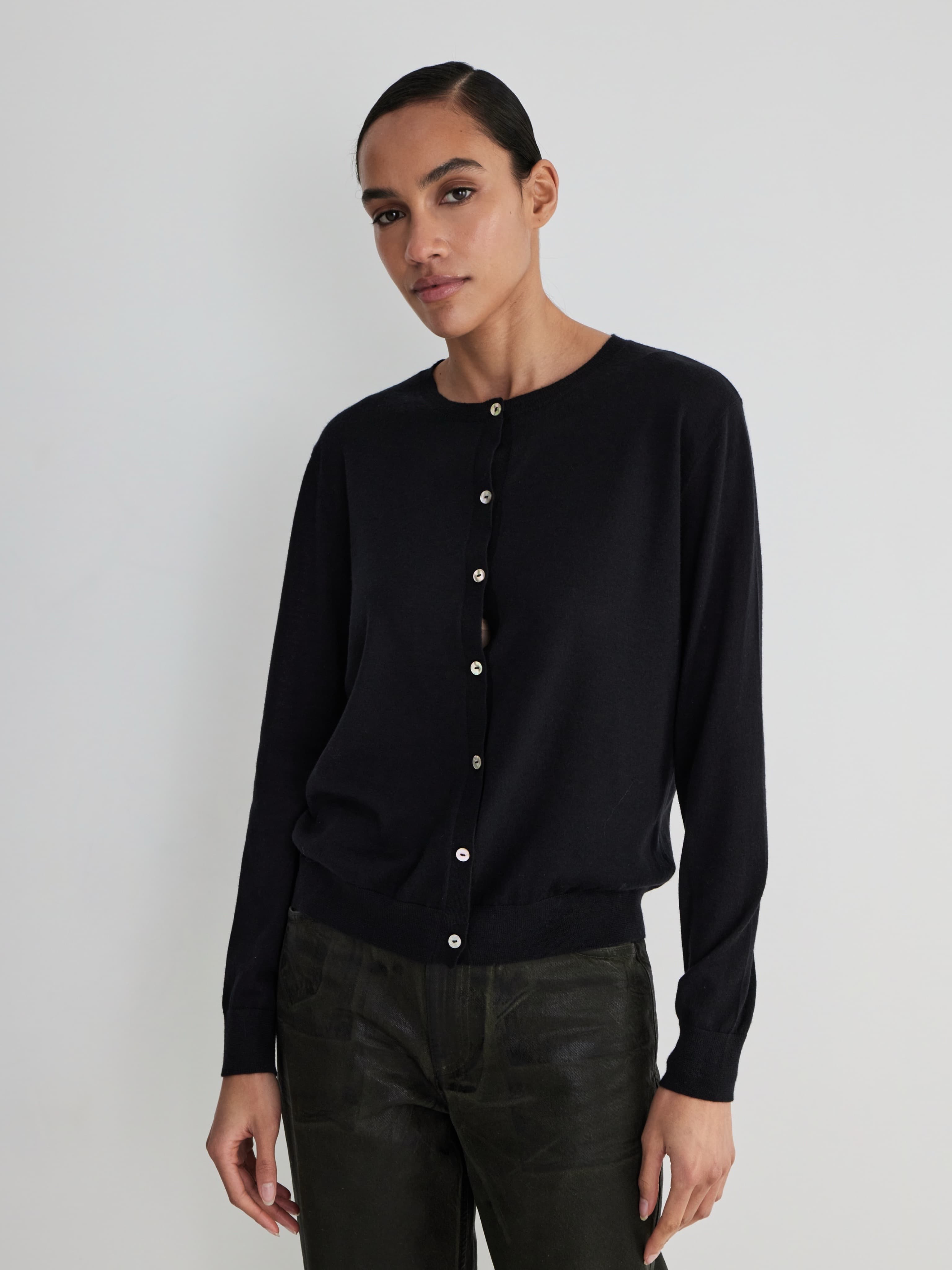 КАРДИГАН BASIC BLACK