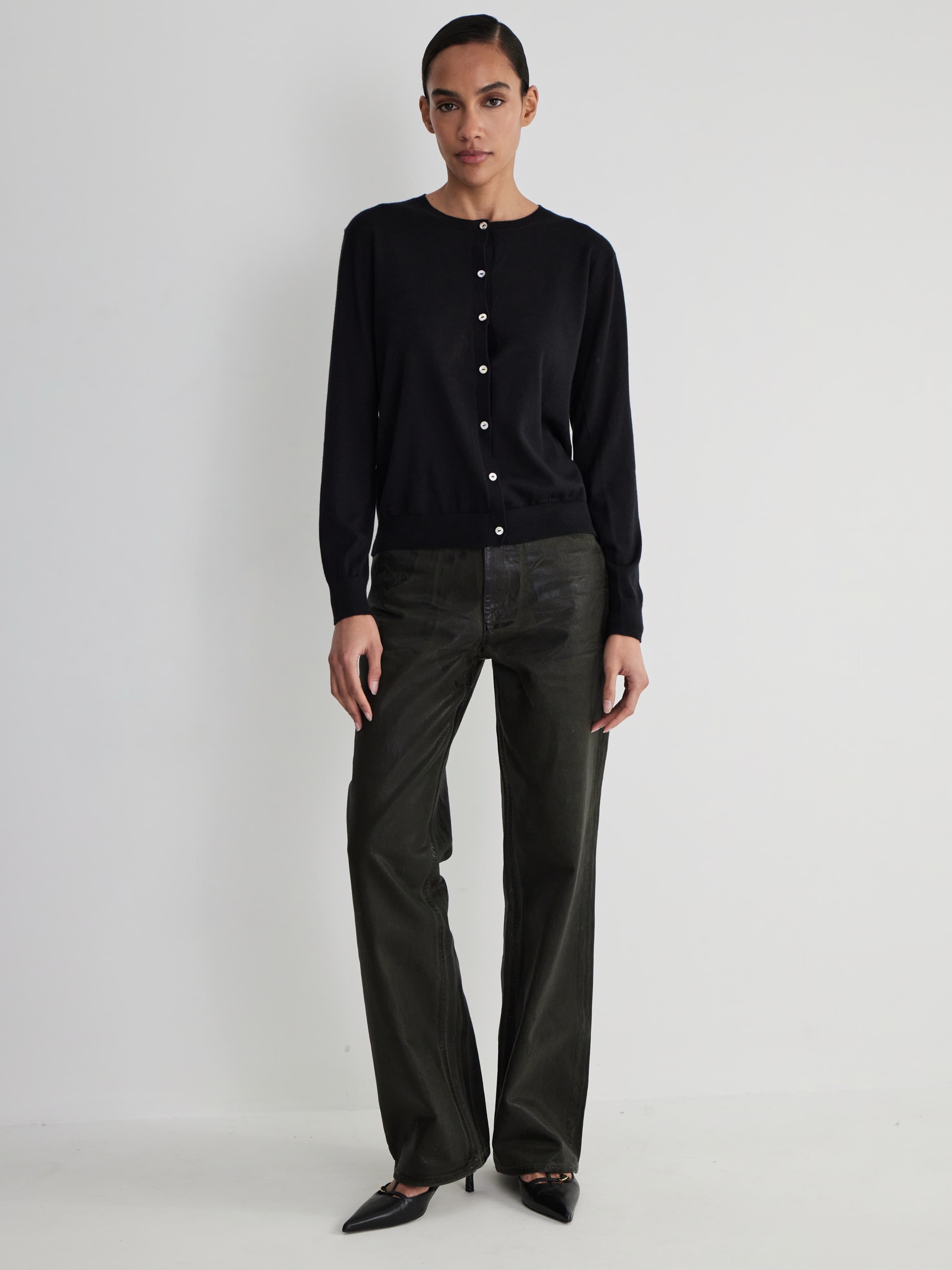 КАРДИГАН BASIC BLACK