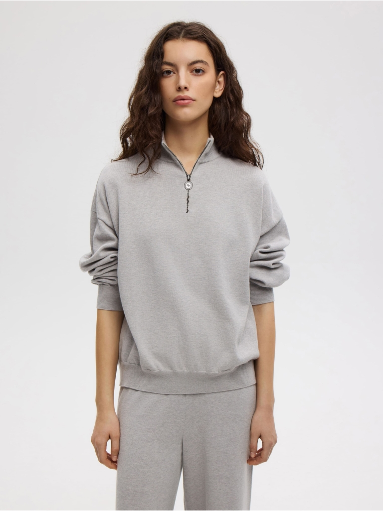 СВИТШОТ НА МОЛНИИ BALTIC GREY