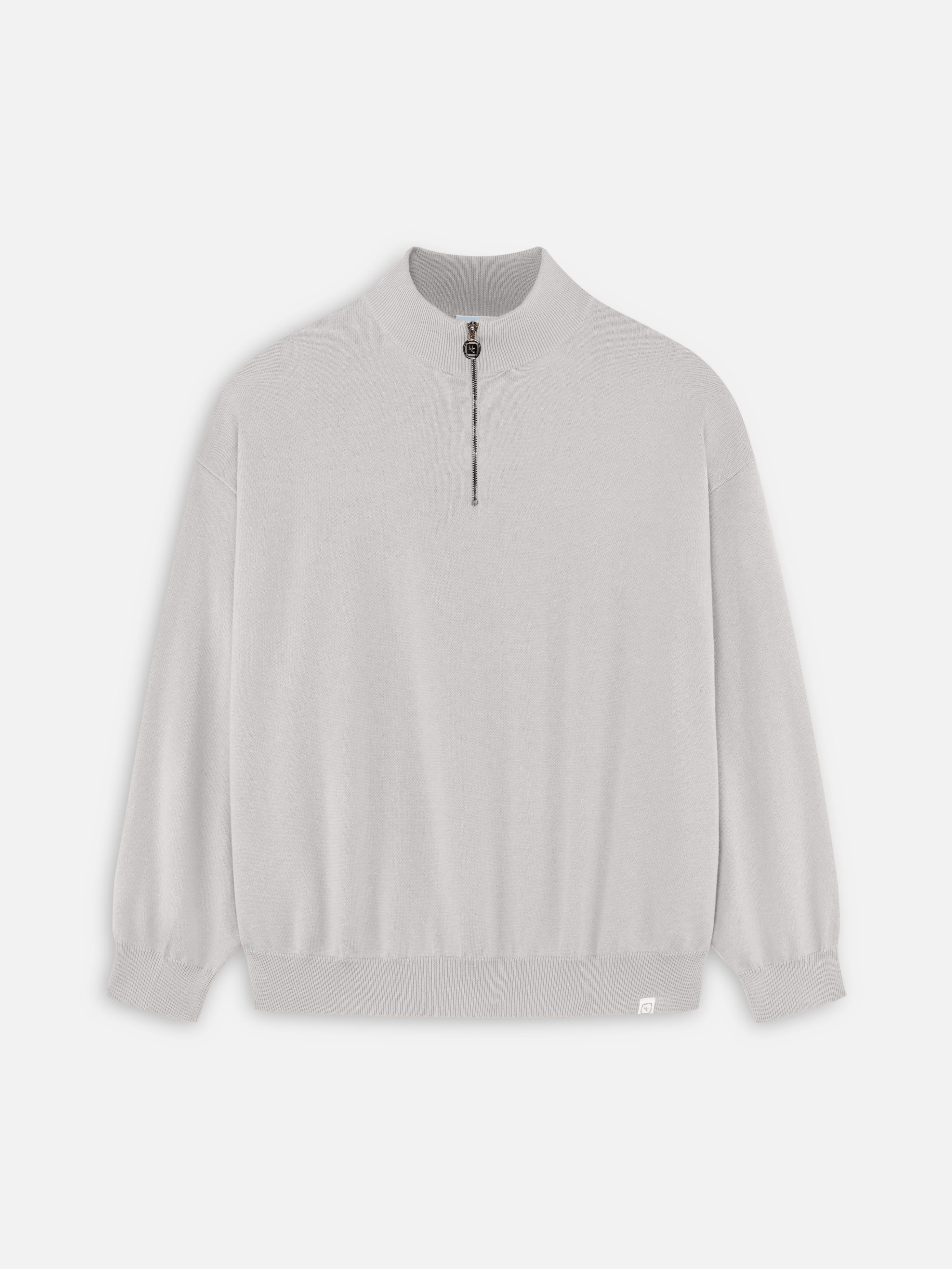 BALTIC GREY ZIP-UP SWEATSHIRT