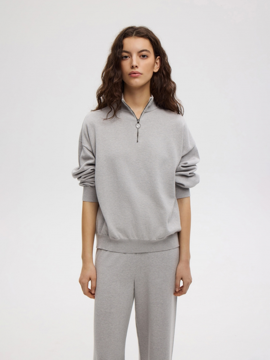 СВИТШОТ НА МОЛНИИ BALTIC GREY