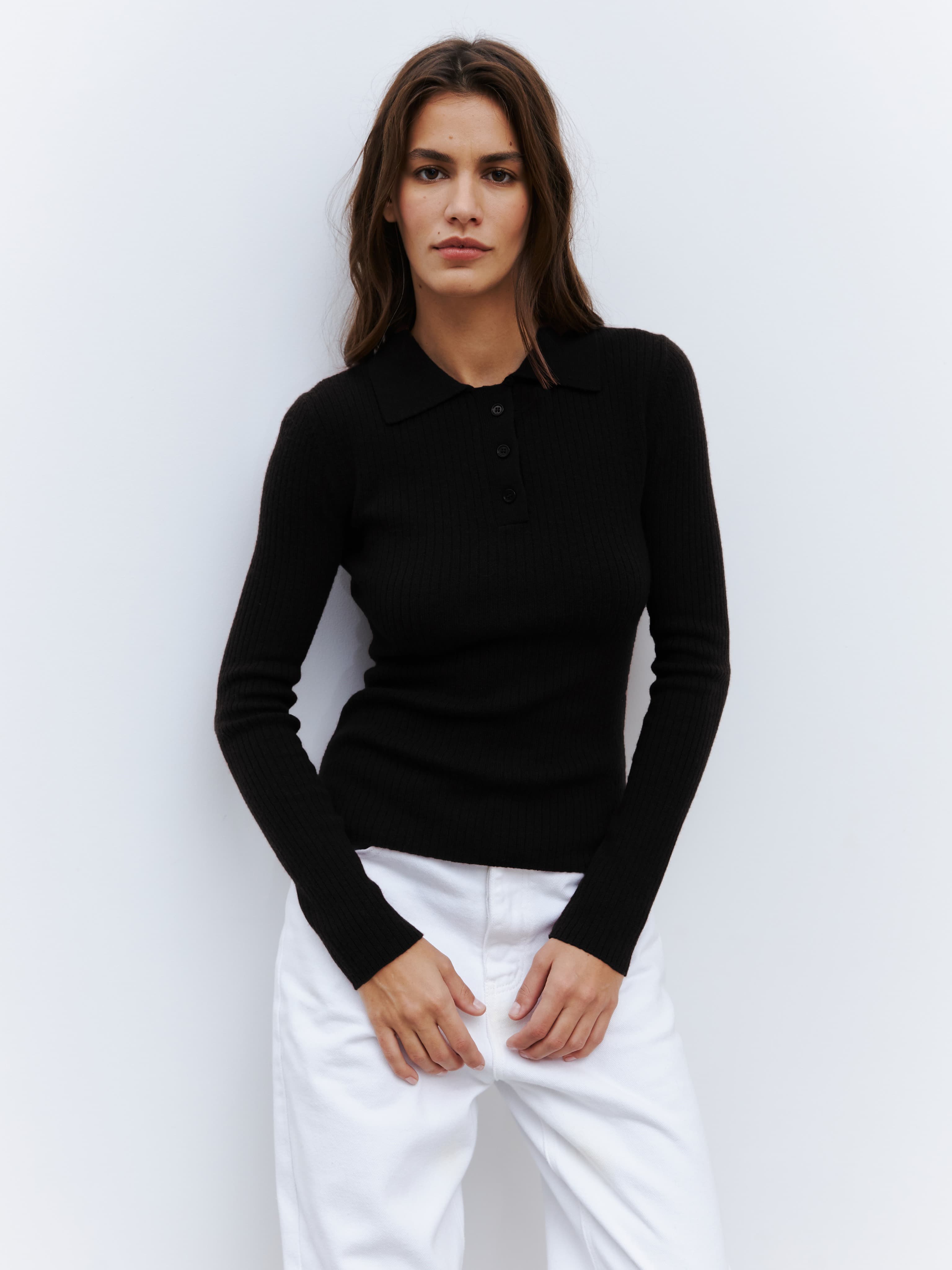 black polo-longsleeve