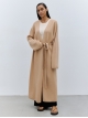 BEIGE CARDIGAN COAT