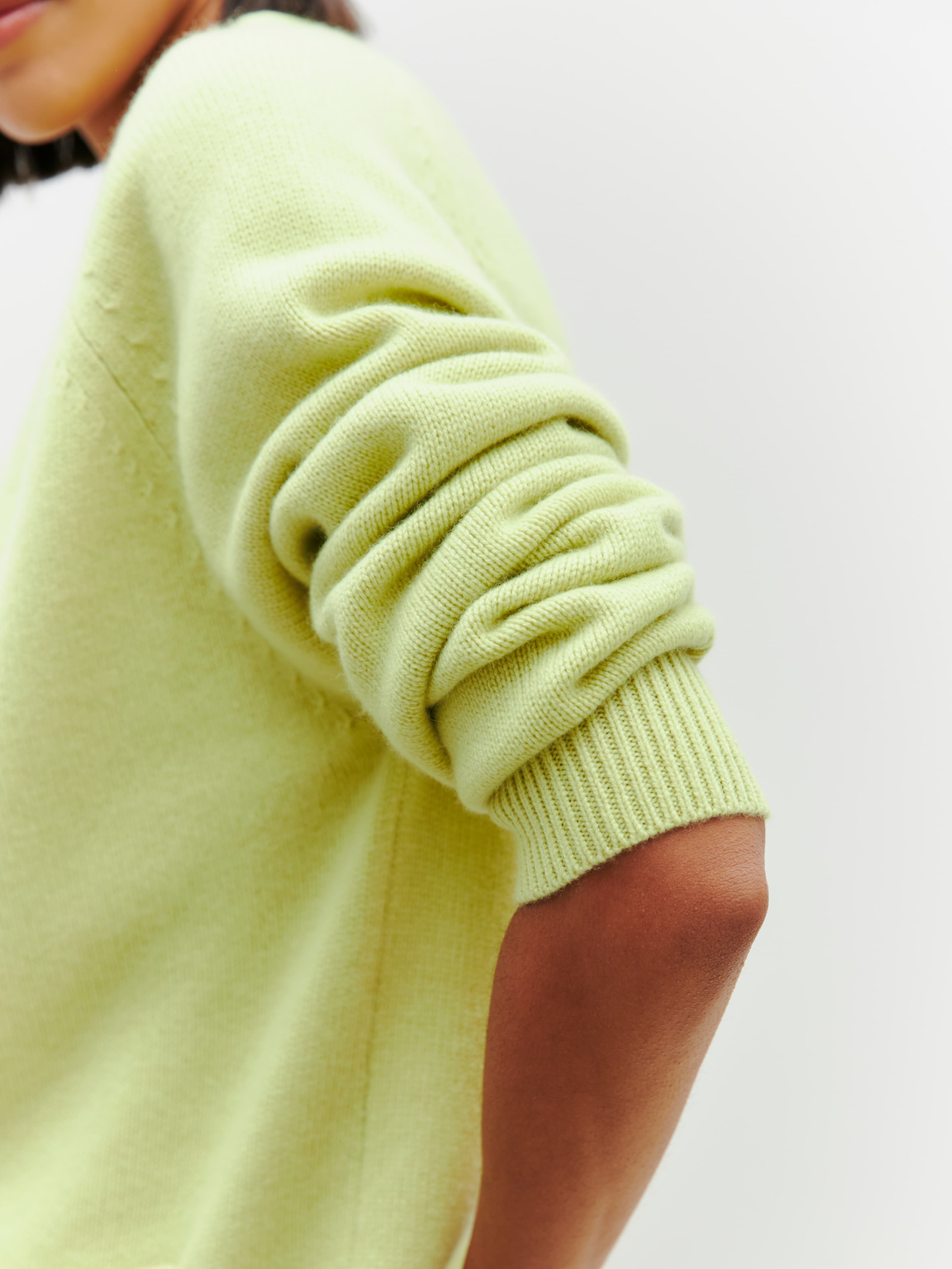 CARDIGAN 4 CASHMERE LIME