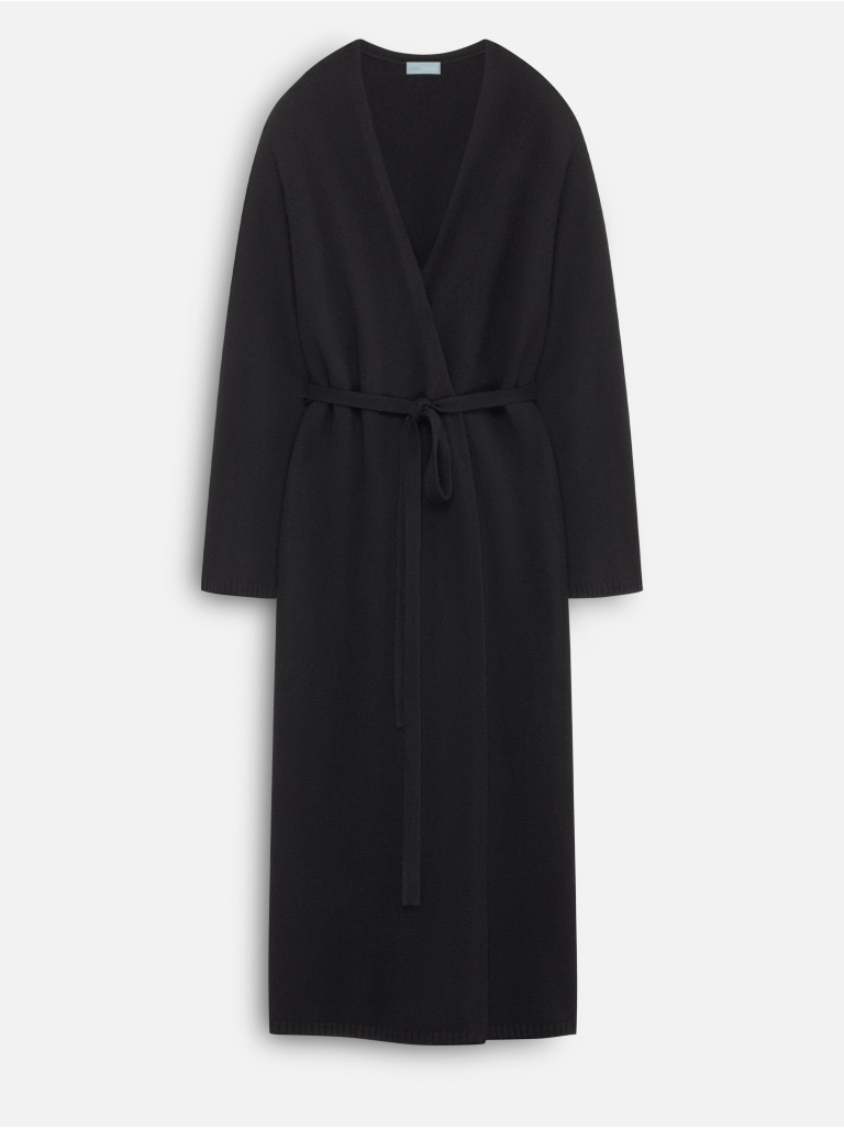 CARDIGAN COAT JUST BLACK