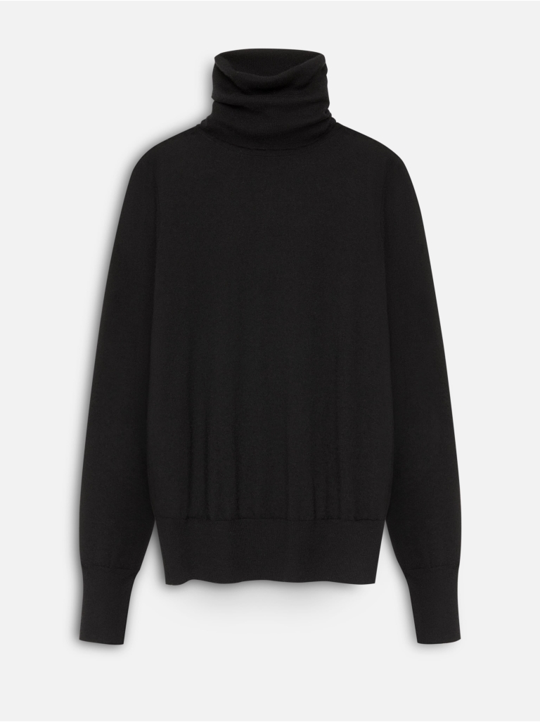 JUST BLACK TURTLENECK