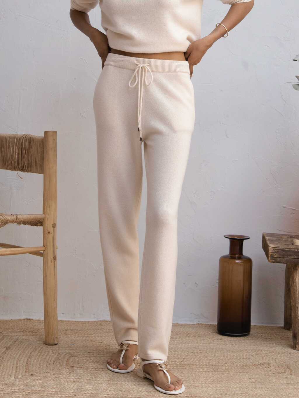 TROUSERS 4 CASHMERE MARSHMELLOW
