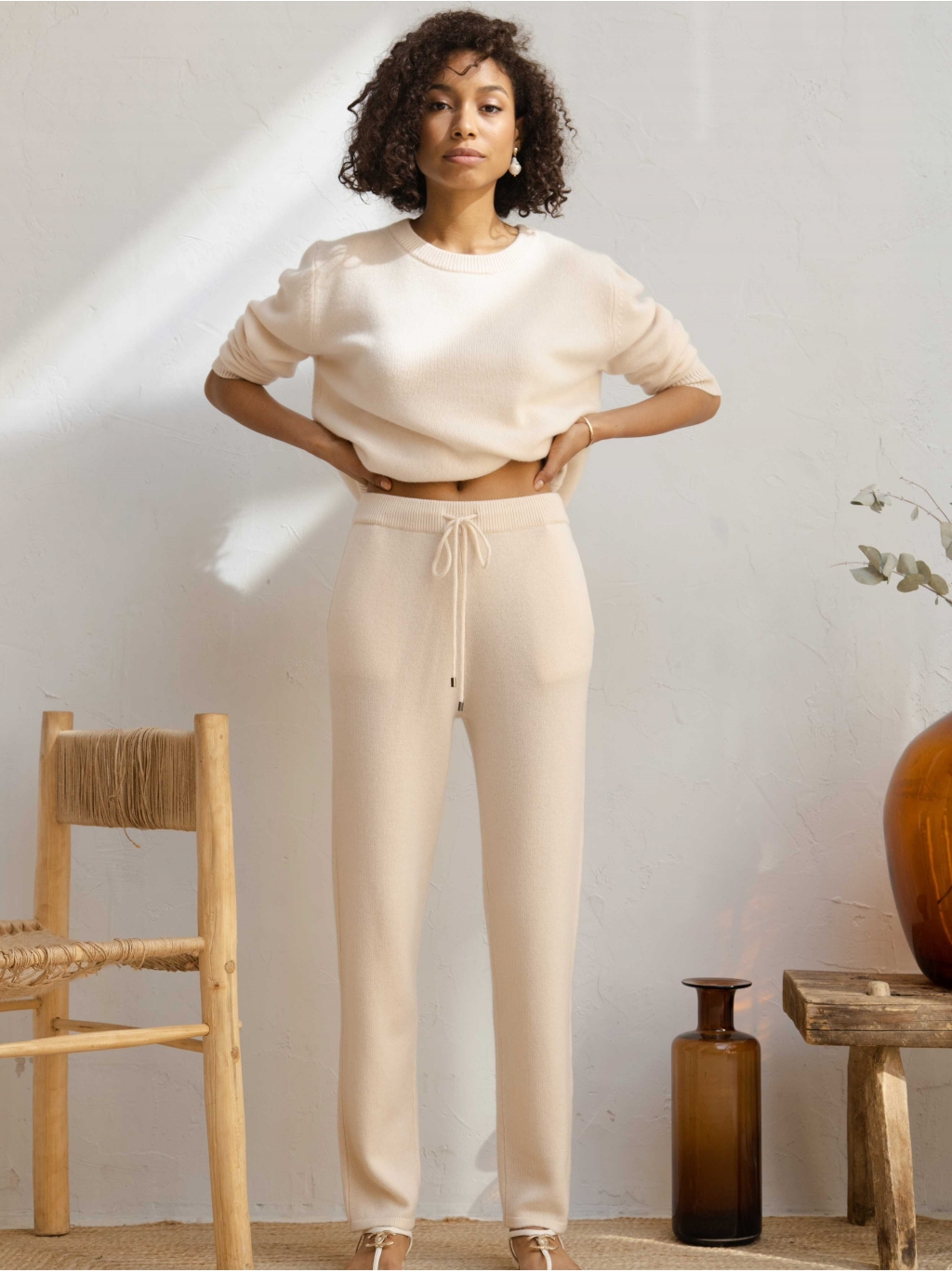 TROUSERS 4 CASHMERE MARSHMELLOW