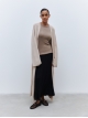 BEIGE CARDIGAN COAT