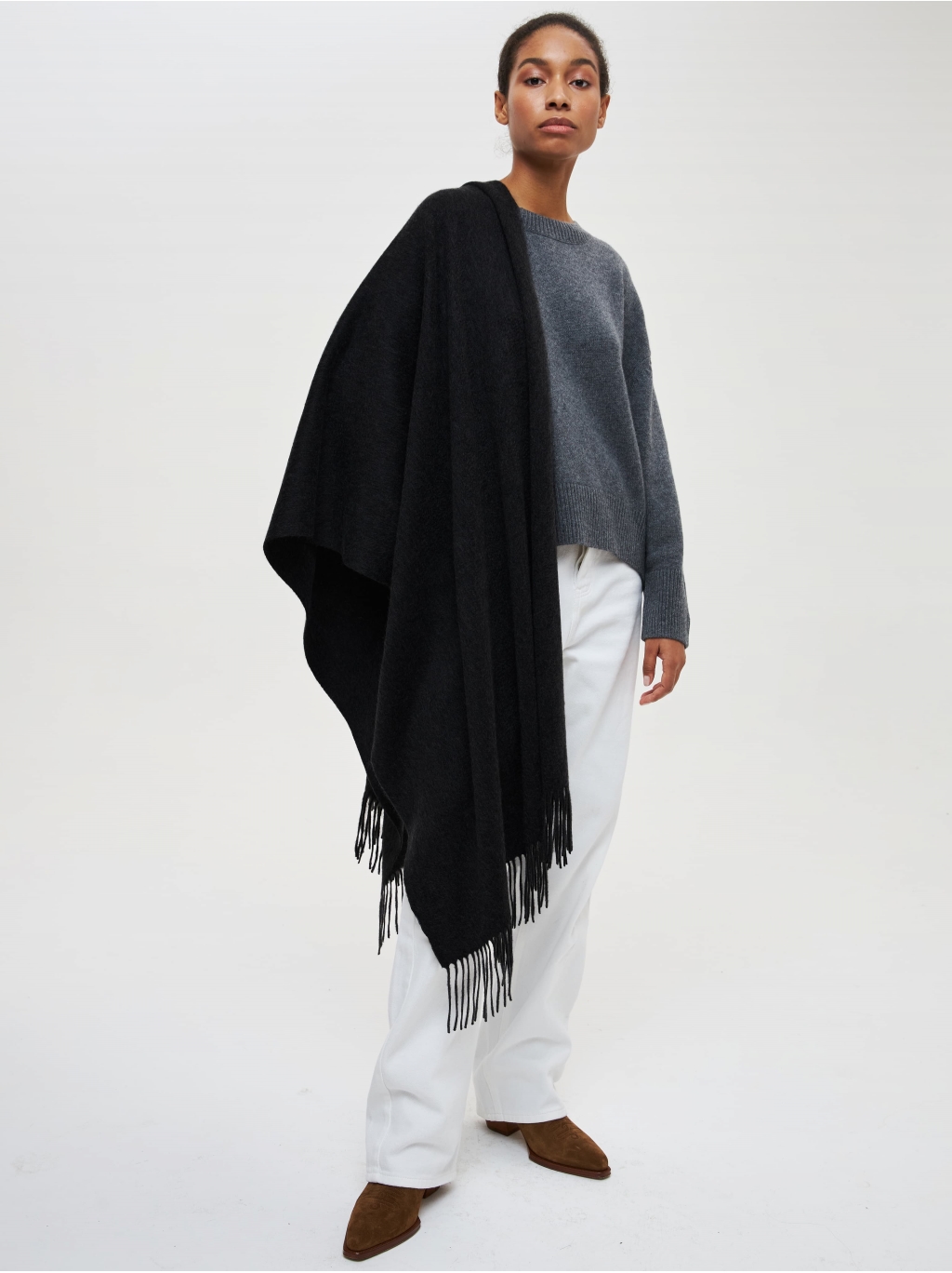 TOTAL BLACK SCARF